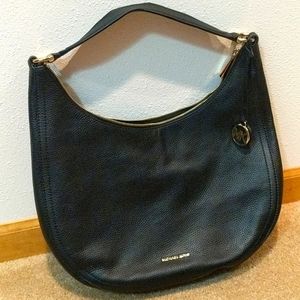 Michael Kors Black Leather Hobo